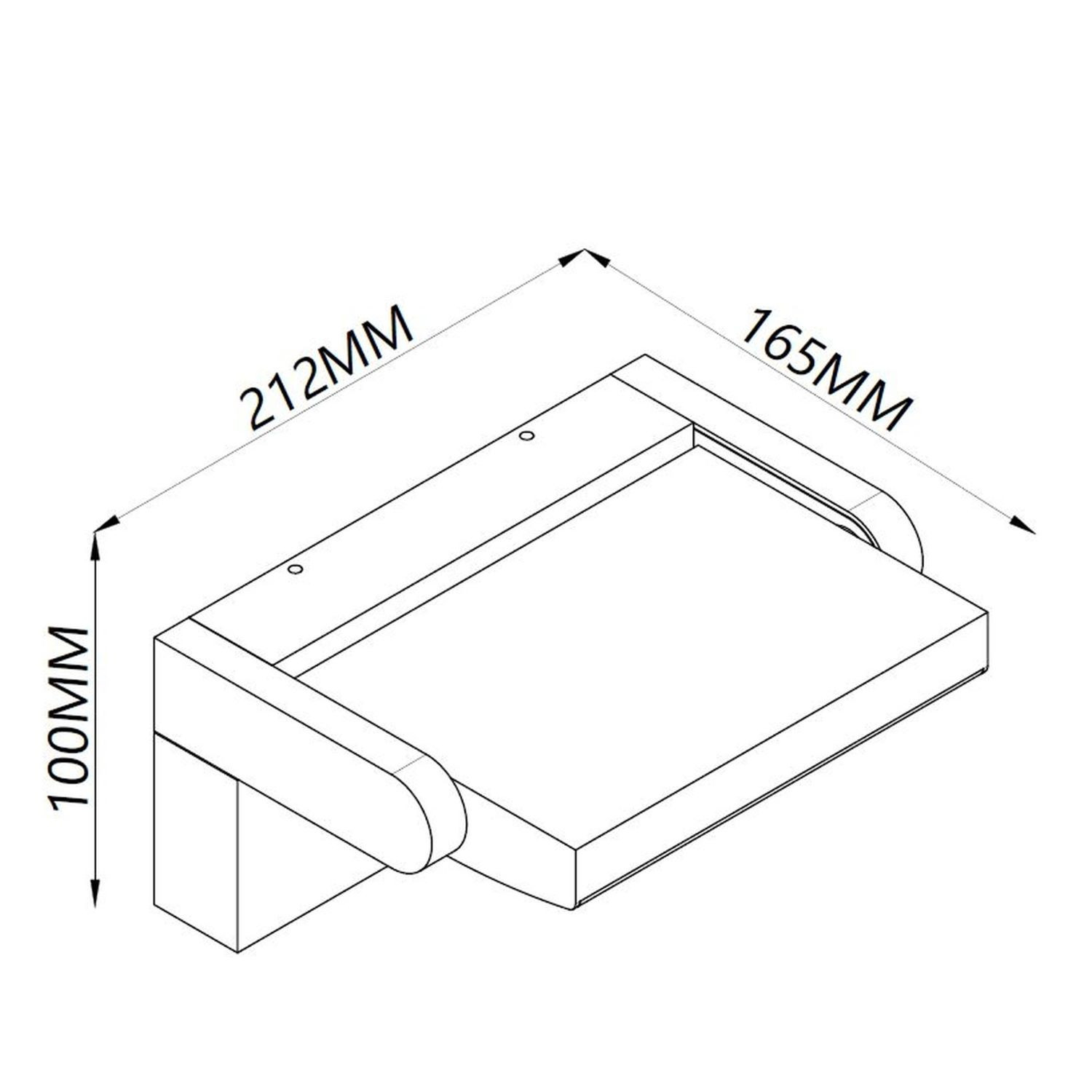 Tuinlamp IP54 PIR 20w 1700lm 3000k Zwart