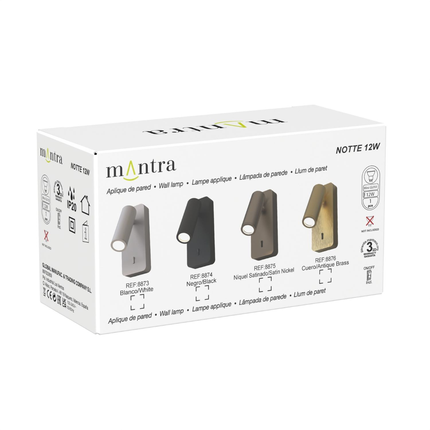 Spot miniGU10 Brons + schakelaar