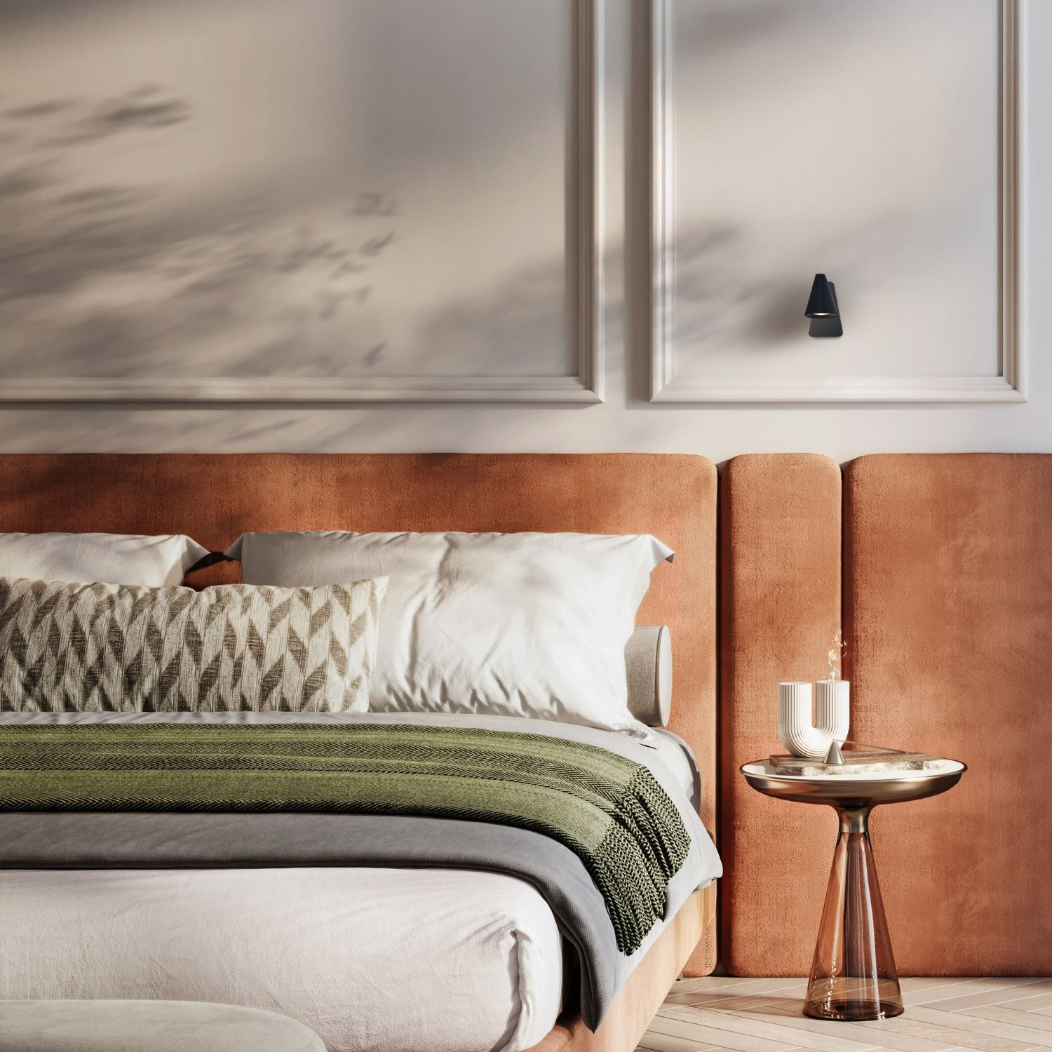 Wandlicht 5w 450lm 3000k zwart