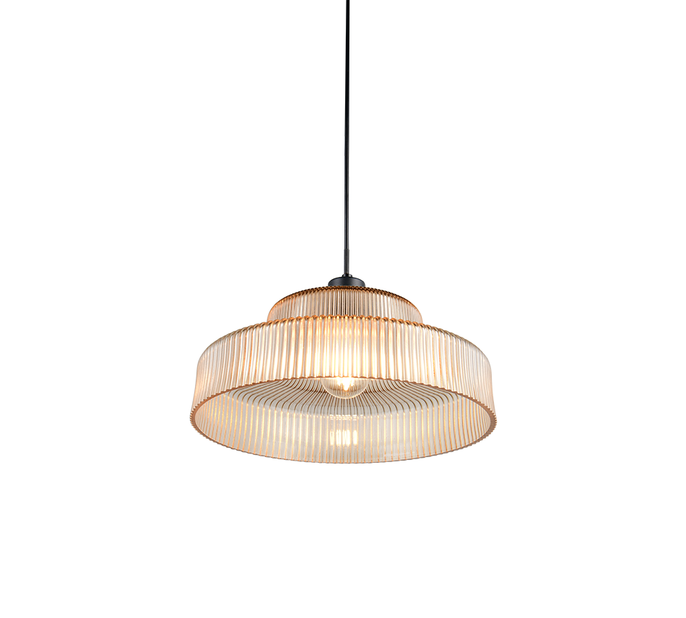 R36761013 ABELLA Pendel E27 zwart amber