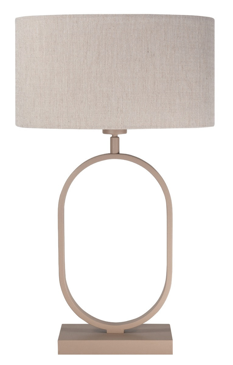 Voet Tafellamp E27 crème