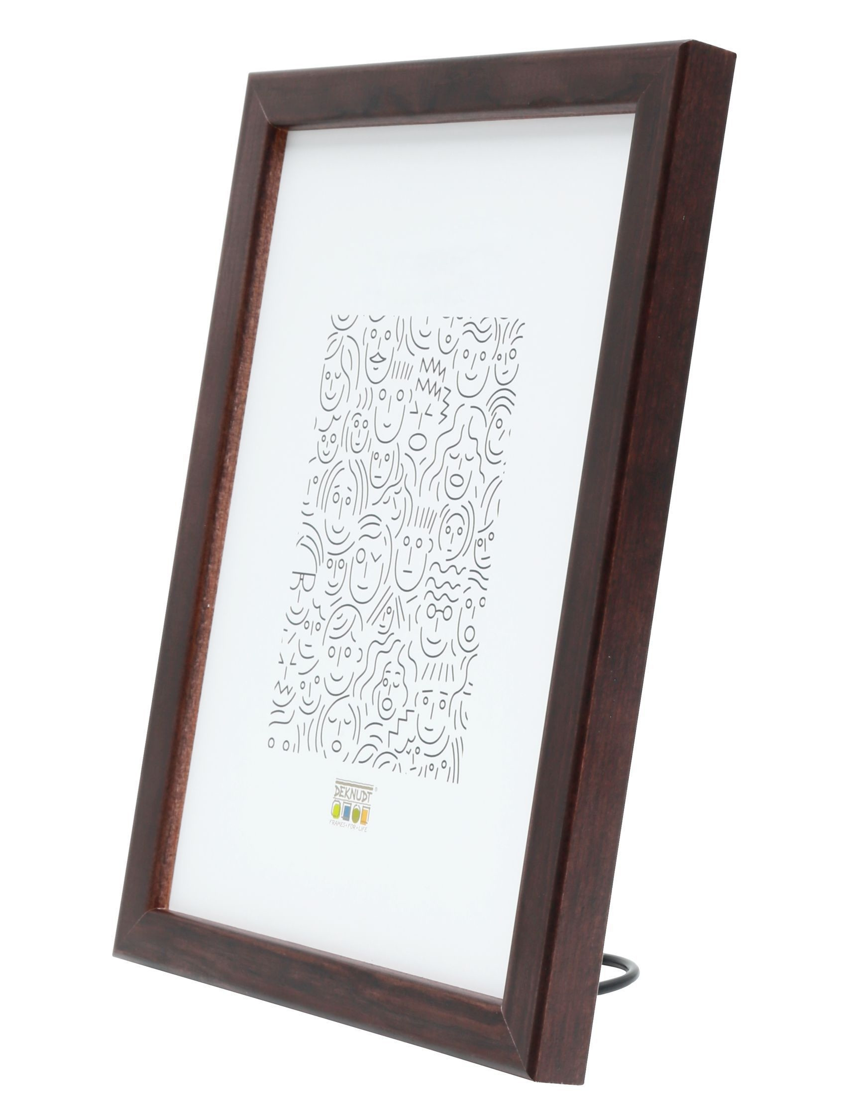 Bruine fotokader in hout 13x18
