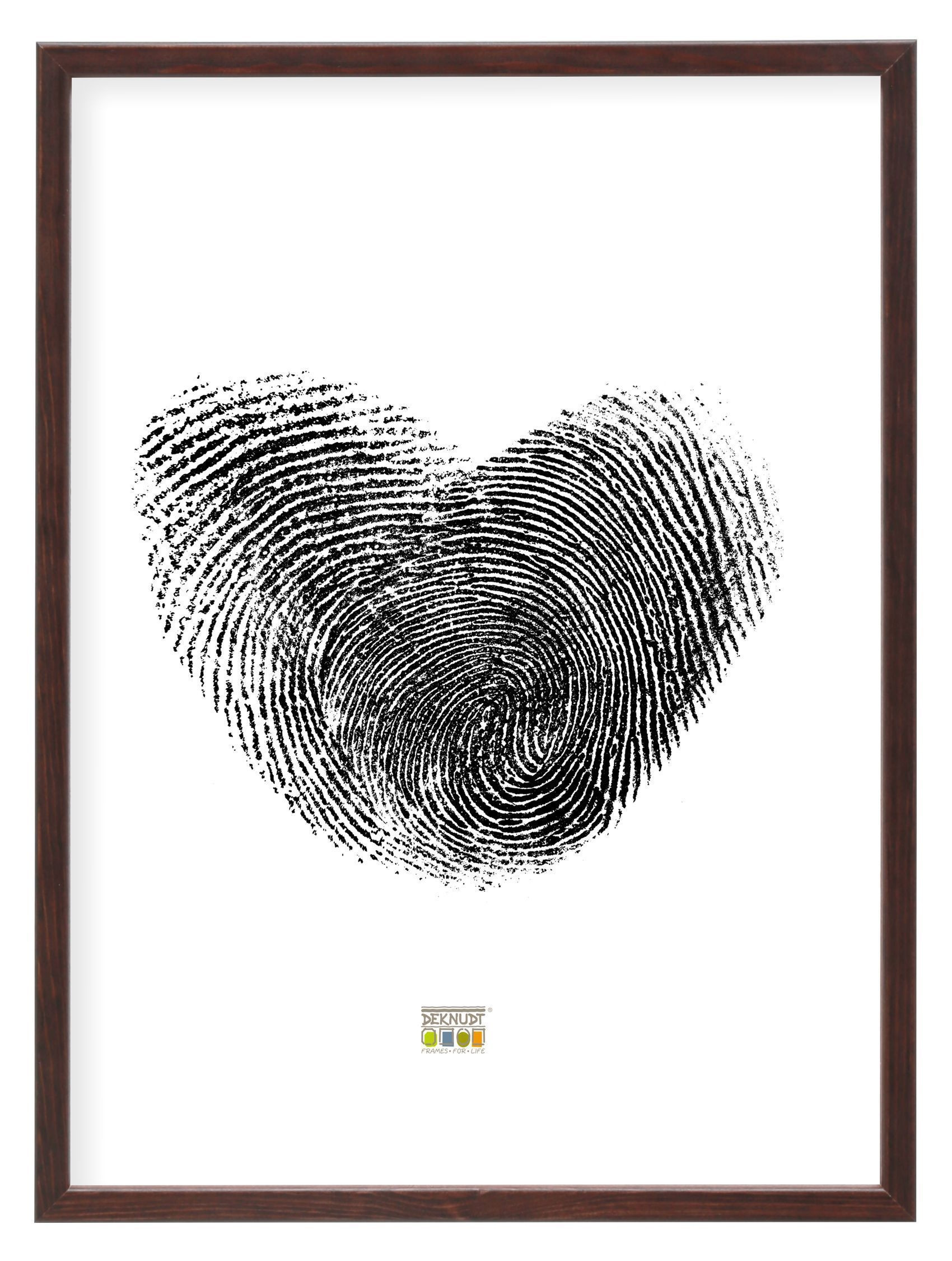 Bruine fotokader in hout 9x13