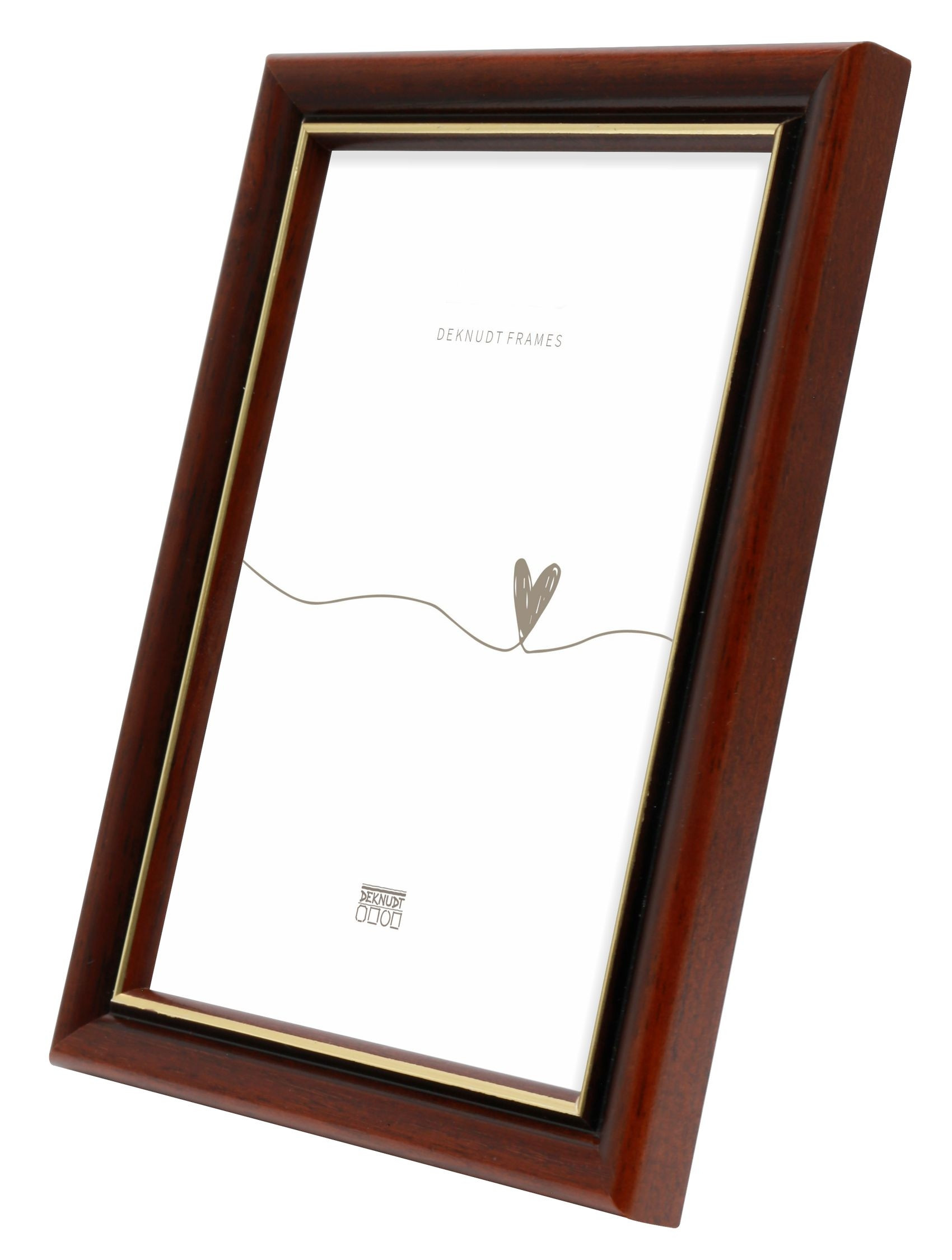 Klassieke bruine fotolijst in hout 10X15