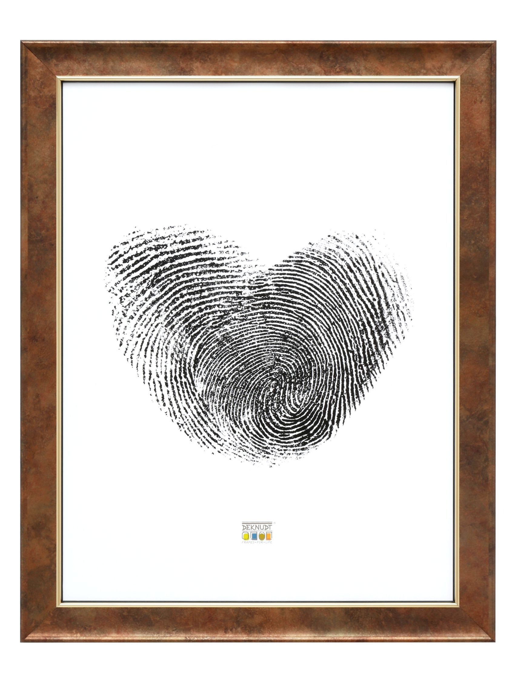 Houten fotokader in goudkleur 20x30 cm