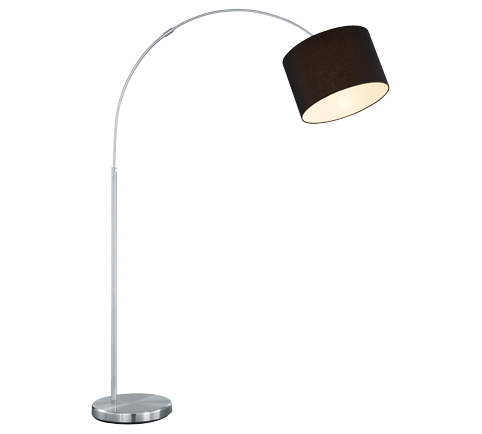 461100102 HOTEL Booglamp E27 nikkelmat/zwart