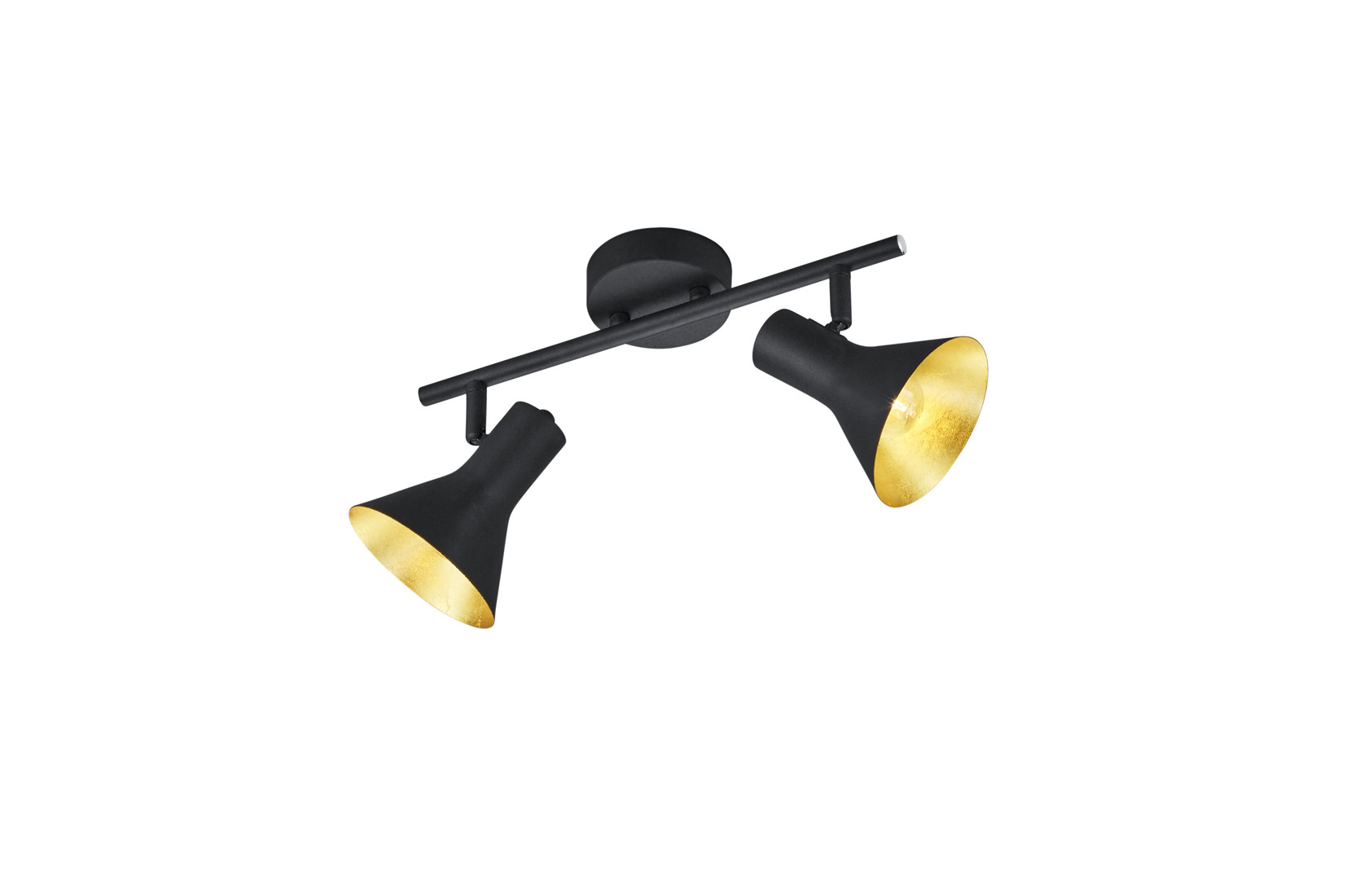 R80162002_NINA Spot 2xE14 zwart goud