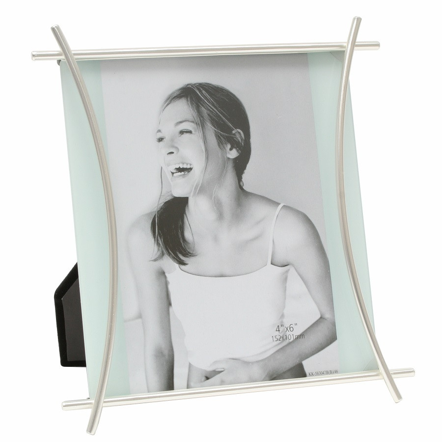 Fotokader in kleur mat zilver