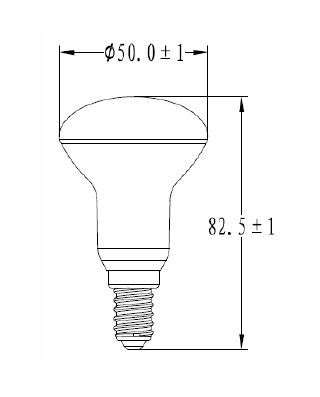 0029205 RefLED Spot R50 4,9w 470lm 830 E14