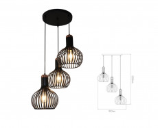 Hanglamp 3xE27 rond zwart mat goud.jpg