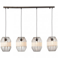 Hanglamp 4xE27 Zwart Textiel (1).jpg