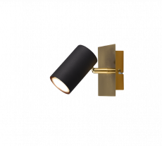 144370 Spot GU10 Mat messing zwart.png