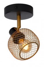 Spot E14 Zwart Mat Goud Messing.jpg
