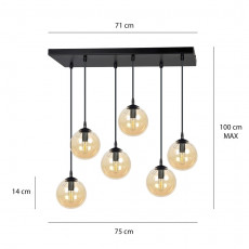Hanglamp 6xE14 zwart amber (1).jpg