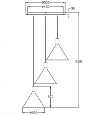Hanglamp 3xE27 Zwart Opaal.jpg