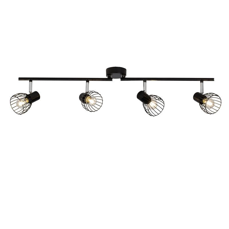 62132/06 BLACKY Spot Plafondlicht 4xE14 zwart