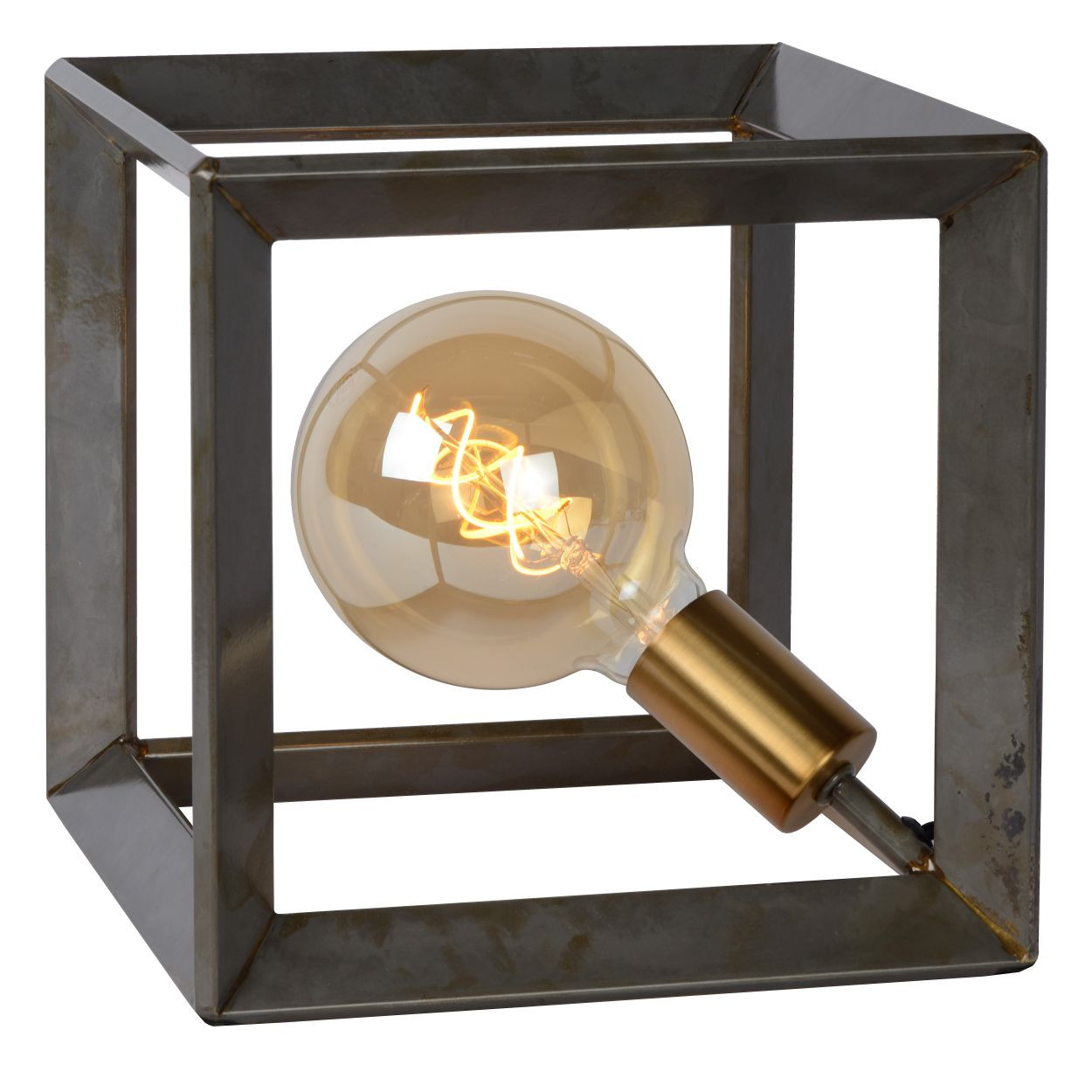 73502/01/18 THOR Tafellamp E27 Antiek Zilver