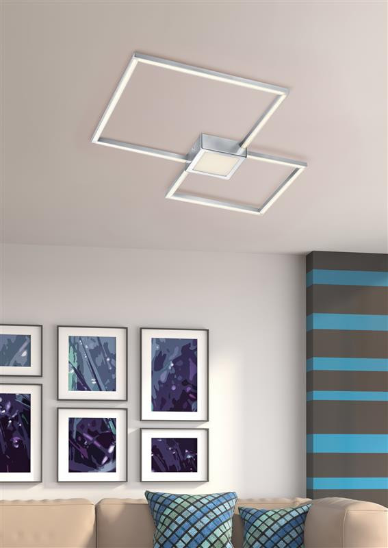 676210307 HYDRA Plafondlicht 28w 2600lm 3000k Nikkelmat 3StapDim