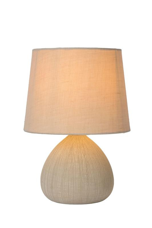 47506/81/38 RAMZI Tafellamp Keramiek E14 kap Beige