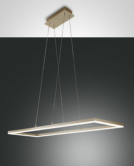 Hanglamp RH 52w 4680lm Warmwit MatGoud