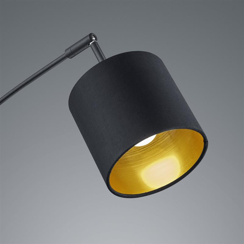 R46330579 TOMMY Booglamp 5xE14 Zwart Goud