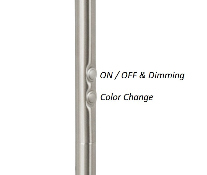 Leeslamp 10w 900lm Colour Change + Dimfunctie Nikkelmat