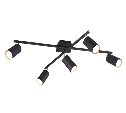 612400532 MARLEY Spot 5xGU10 Zwart 