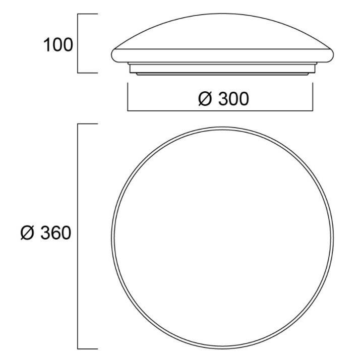 0043428 START ECO SURFACE IP44 2050LM 830/840 DUALTONE