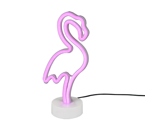 R55240101_FLAMINGO Tafellamp 1w 10lm Fluo Roze Flamingo