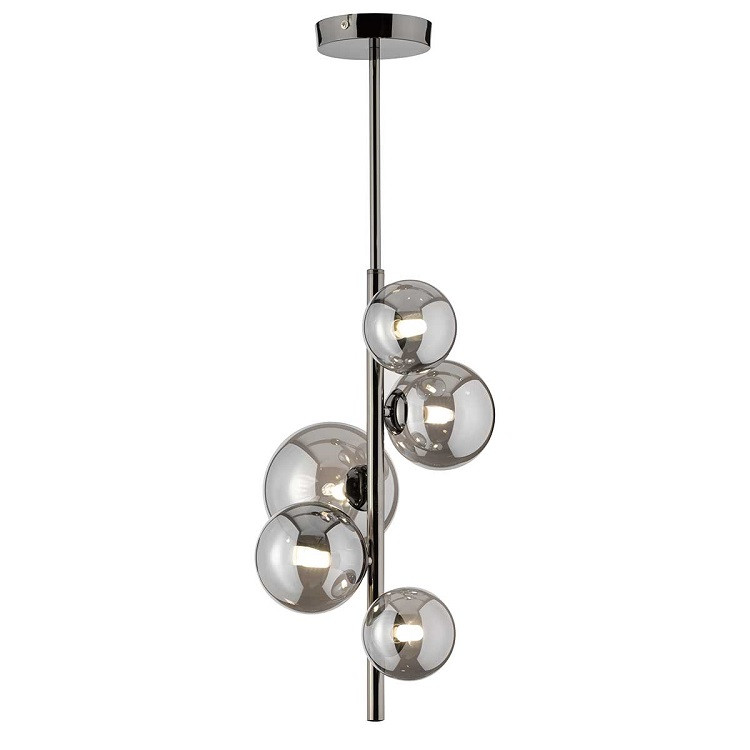 Plafondlicht 5xG9/3w 320lm 3000k Zwart Chrome