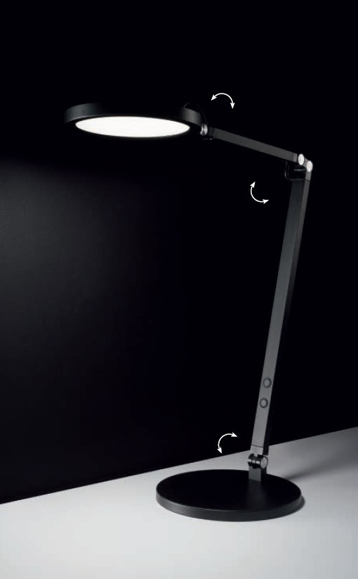 Bureaulamp 9w 1135lm Cool/Warm Zwart