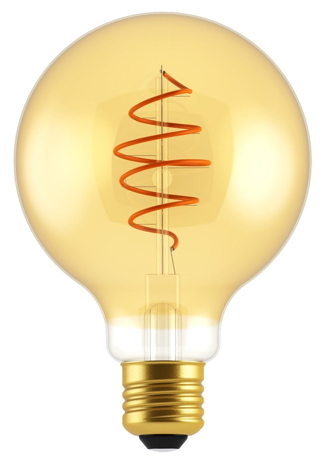 Deco Led Globe G125 4,9w 400lm 2200k Goud