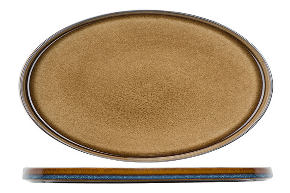 Bord QUINTANA AMBER ovaal 30,5X19CM 