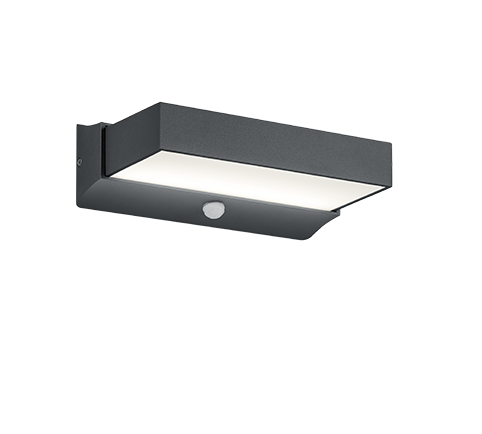226669242 CUANDO Tuinlamp 14w 1000w 3000k +sensor antraciet