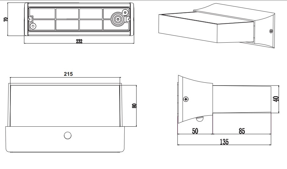 226669242 CUANDO Tuinlamp 14w 1000w 3000k +sensor antraciet
