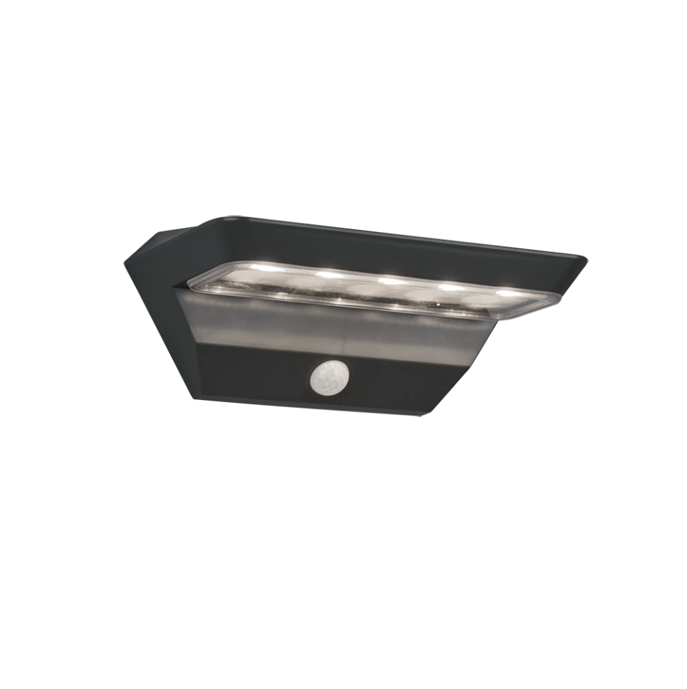 R22241142 MENDOZA Solar Tuinlamp 5w 200lm 3000k antraciet