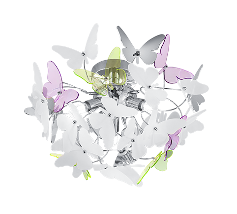 R60213017 BUTTERFLY Plafondlicht 3xG9 Vlinder