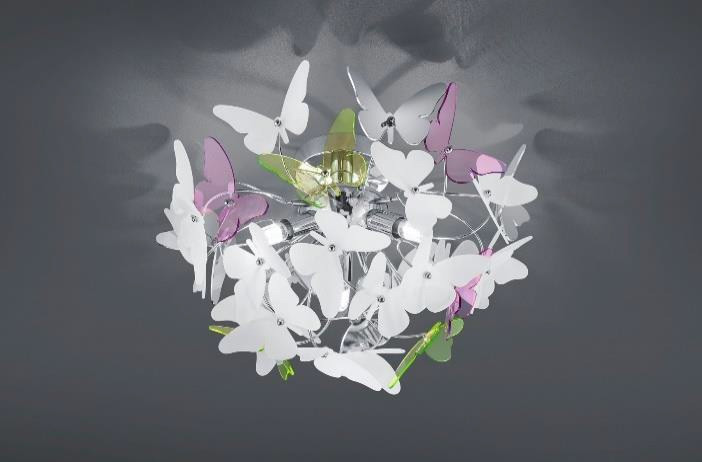 R60213017 BUTTERFLY Plafondlicht 3xG9 Vlinder