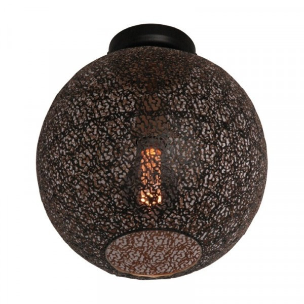 Plafondlamp E27 Zwart Goud