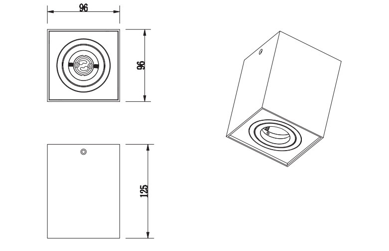 613000131 BISCUIT Spot GU10 Wit