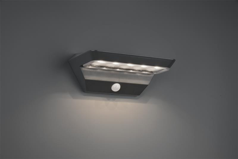 R22241142 MENDOZA Solar Tuinlamp 5w 200lm 3000k antraciet