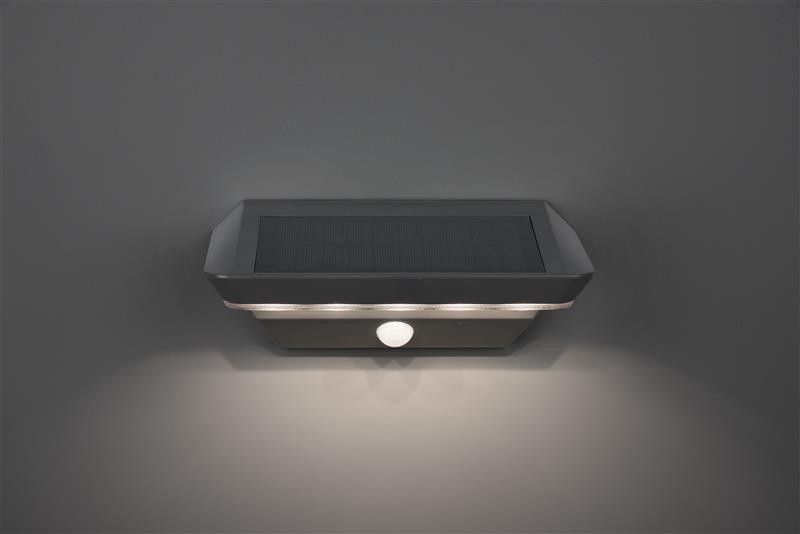 R22241142 MENDOZA Solar Tuinlamp 5w 200lm 3000k antraciet