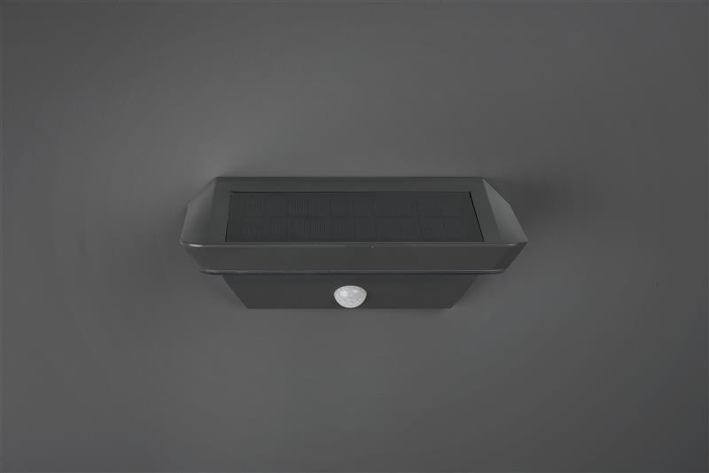 R22241142 MENDOZA Solar Tuinlamp 5w 200lm 3000k antraciet