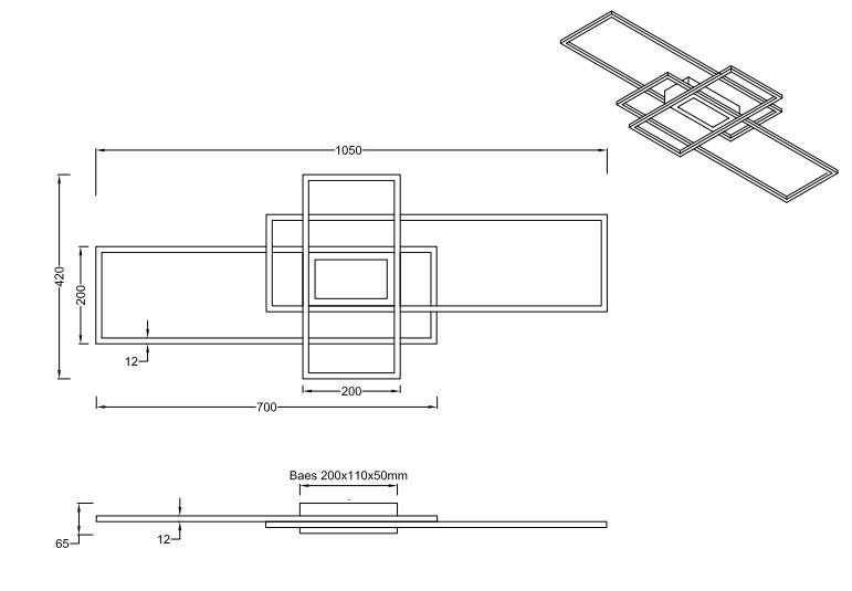 620010407 IRVINE Plafondlicht 60w 7100lm WHITES RemCon Nikkelmat