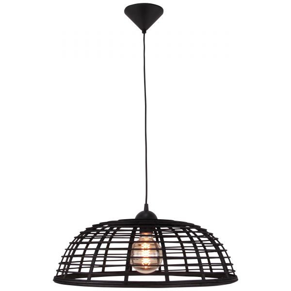 99190/76 CROSSTOWN Hanglamp E27 48 Donker hout/zwart