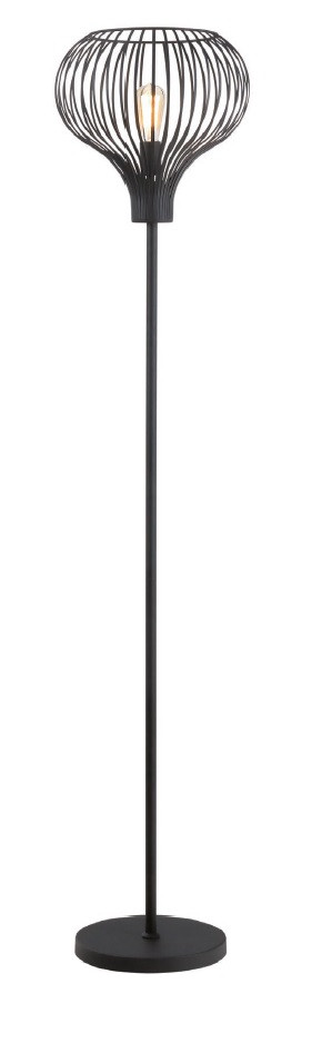 Vloerlamp E27 Zwart