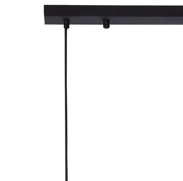 99256/66 GWEN Hanglamp 3xE27 Antiek hout/Mat zwart