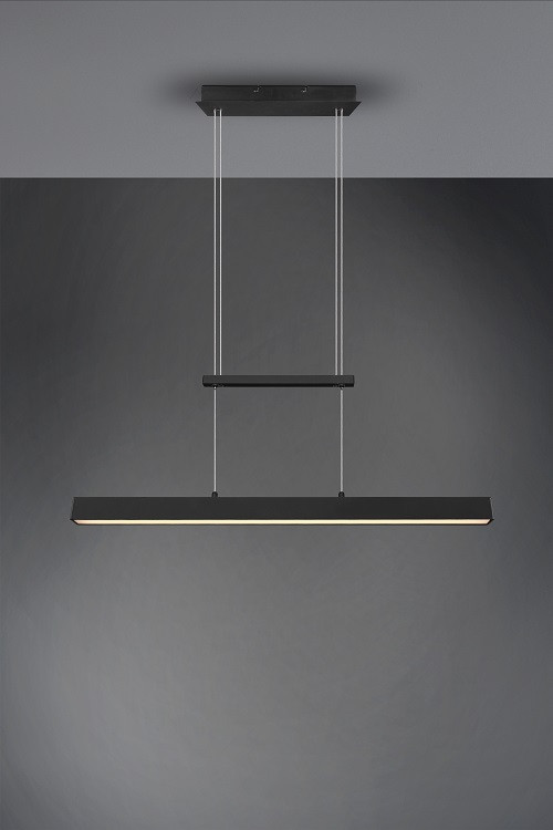 R32043132 PAROS Hanglamp 22w 2500lm+2x5,5w 2x600lm Warm 3SwitchDim Zwart
