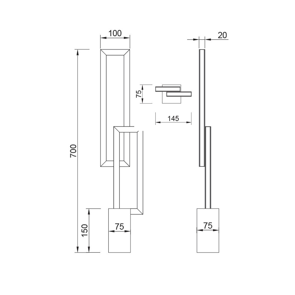 Tafellamp 18w 1380lm Warm Zwart