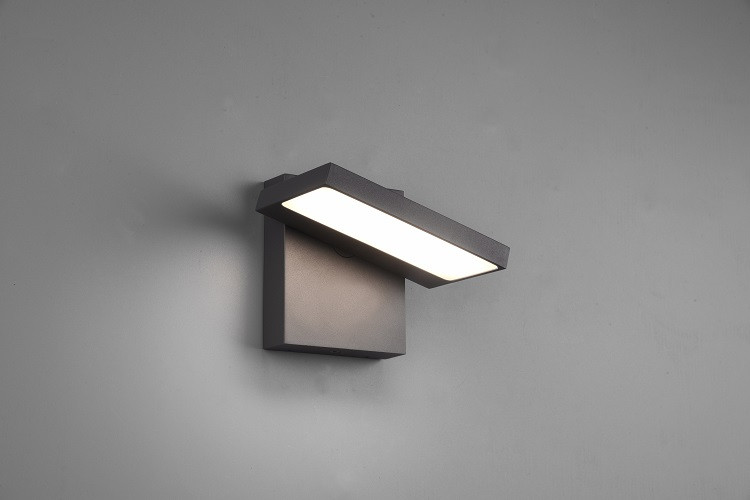 226360142 HORTON Tuinlamp wand 8w 1000lm 3000k Antraciet